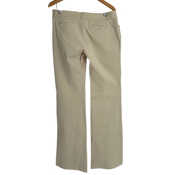 GAP Women's Khaki Modern Fit Flare Pants Size 10XL Gapstretch Extra Long Preppy - Picture 2 of 7